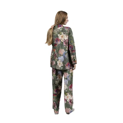 Decoflux Home Women's Green Pyjamas Magic Garden Moss