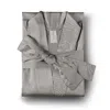 Decoflux Home Women's Grey / Neutrals Sateen Bathrobe Kimono Solid Taupe