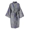 Decoflux Home Women's Kimono Creation Blue, Matching Cotton Bag +  Gift Wrapping In Blue