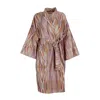 Decoflux Home Women's Pink / Purple Kimono Creation Pink, Matching Cotton Bag + Gift Wrapping In Pink/purple
