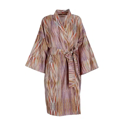 Decoflux Home Women's Pink / Purple Kimono Creation Pink, Matching Cotton Bag + Gift Wrapping In Pink/purple