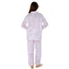 Decoflux Home Women's Pyjama Set Eden Primrose Pink Shirt And Pants In Pink