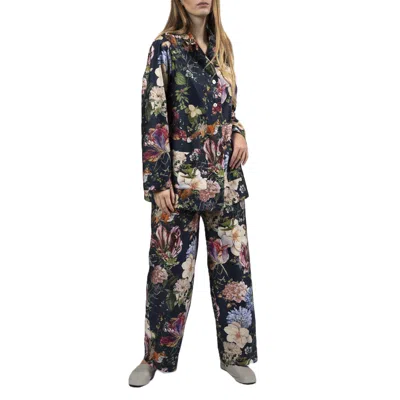 Decoflux Home Women's Pyjamas Magic Garden Dark Blue