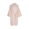 Decoflux Home Women's Yellow / Orange Cotton Kimono Creamy Peach - Light Orange In Yellow/orange