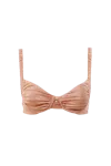Decolet The Label Women's Neutrals Ariel Underwire Bikini Top In Bronzed In Caramel