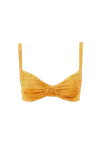 Decolet The Label Women's Yellow Ariel Underwire Bikini Top In Sunset In Buttercup Yellow