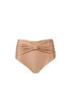 Decolet The Label Women's Neutrals Lilly High-waisted Bottoms In Bronzed In Caramel