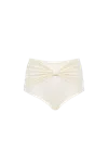 Decolet The Label Women's White Lilly High-waisted Bottoms In Seashell In Ivory