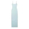 Decolet The Label Women's Aurelia Knit Chain Dress In Sky Blue In Blue