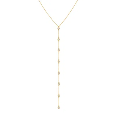 Decolet The Label Women's Gold Celeste Lariat Drop Necklace