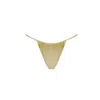 Decolet The Label Women's Gold Gia Bikini Satin Bottoms In Goddess In Gold