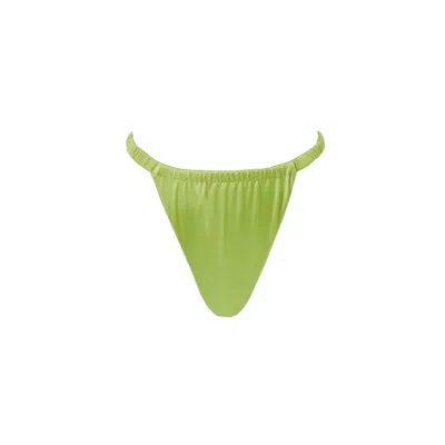 Decolet The Label Women's Green Sofia Bottoms In Chartreuse