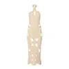 Decolet The Label Women's Neutrals Isla Cut-out Crochet Dress