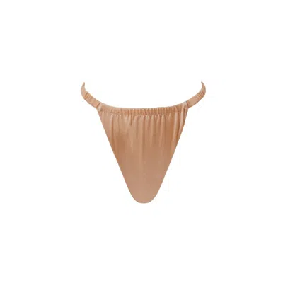 Decolet The Label Women's Neutrals Sofia Bikini Bottoms In Bronzed In Brown