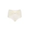 Decolet The Label Women's White Lilly High-waisted Bottoms In Seashell In White