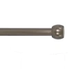 Decopolitan Barrel Knob 1 In Adjustable Curtain Rod In Brown