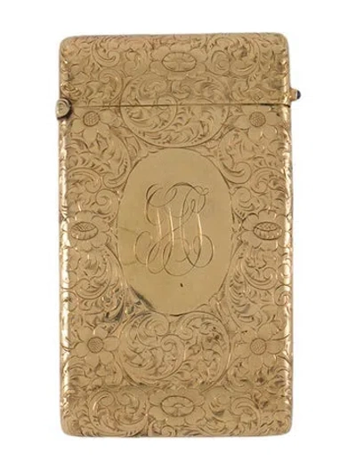 Pre-owned Decor 14k Gold Card Case