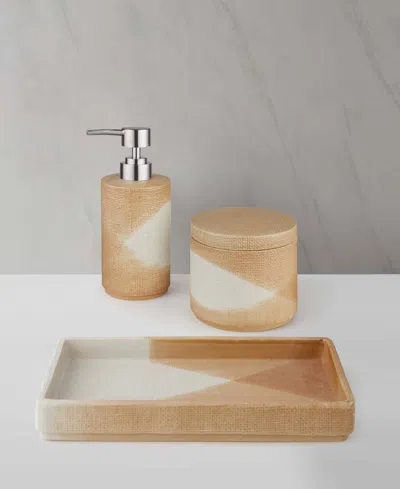 Decor Studio 3-pc. Glass Gift-boxed Bath Accessory Set In Brown
