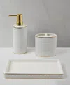 Decor Studio Avery Ceramic 3-pc. Bath Accessory Set In Blue White