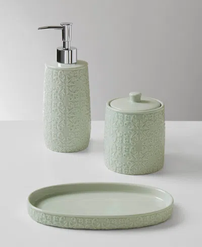 Decor Studio Emily 3-pc. Bath Accessory Set In Aqua