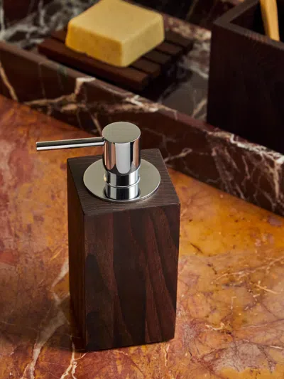 Decor Walther Ash Wood Soap Dispenser  Abask Luxury Gift In  Brown