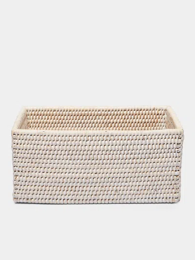 Decor Walther Handwoven Rattan Storage Basket  Abask Luxury Gift In  Cream