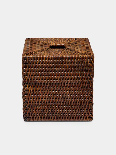 Decor Walther Handwoven Rattan Tissue Box  Abask Luxury Gift In  Brown