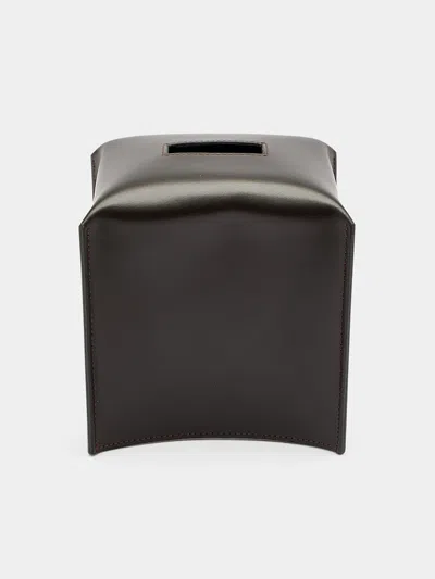Decor Walther Leather Tissue Box  Abask Luxury Gift In  Brown