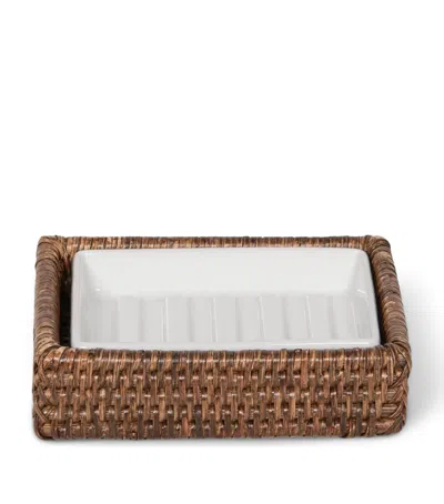 Decor Walther Rattan Basket Soap Dish In Brown