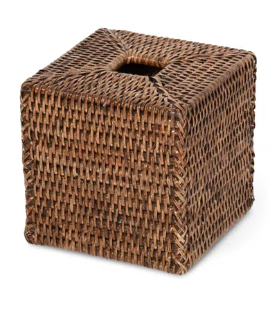 Decor Walther Rattan Basket Square Tissue Box In Brown