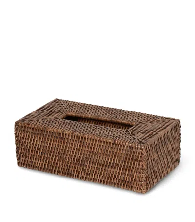 Decor Walther Rattan Basket Tissue Box In Blue