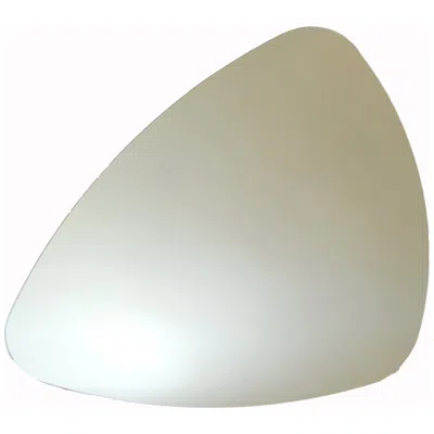 Decor Wonderland 33.5" X 27.5" Triangle Frameless Bathroom Vanity