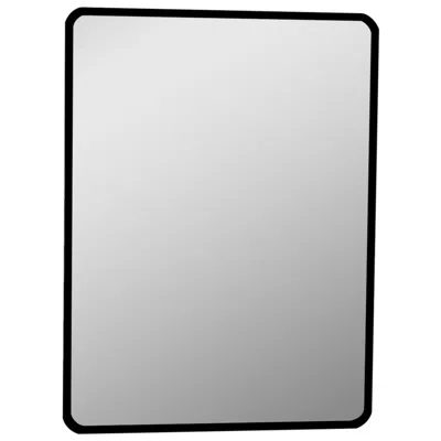 Decor Wonderland Matea 23.6" X 39.5"  Painted Black Vanity Wall