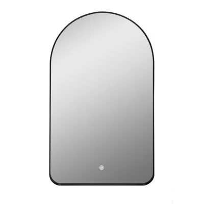 Decor Wonderland Rita 23.6" X 39.5" Led Black Metal Framed Vanit