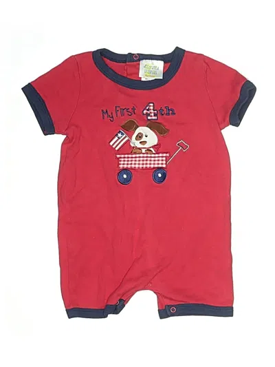 Pre-owned Decorated Originals Kids' Short Sleeve Onesie In Red