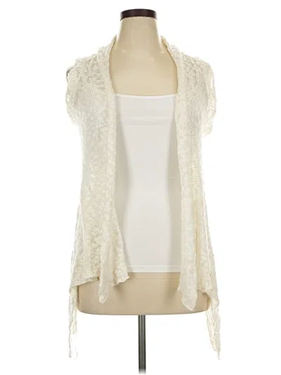 Pre-owned Decree Cardigan Sweater In White