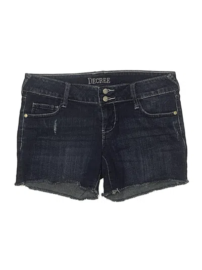 Pre-owned Decree Denim Shorts In Blue