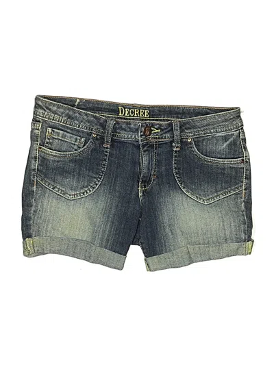 Pre-owned Decree Denim Shorts In Blue