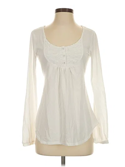 Pre-owned Decree Long Sleeve Blouse In Ivory