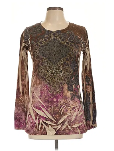 Pre-owned Decree Long Sleeve T-shirt In Brown
