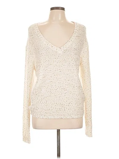 Pre-owned Decree Pullover Sweater In White