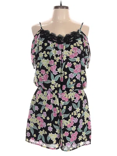 Pre-owned Decree Romper In Black