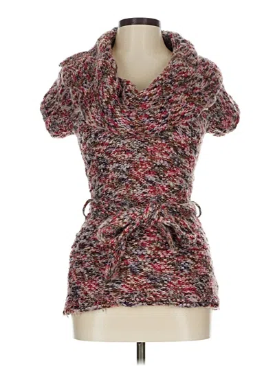 Pre-owned Decree Romper In Burgundy