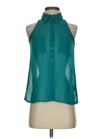 Pre-owned Decree Sleeveless Blouse In Blue