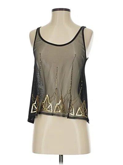 Pre-owned Decree Sleeveless Blouse In Gold