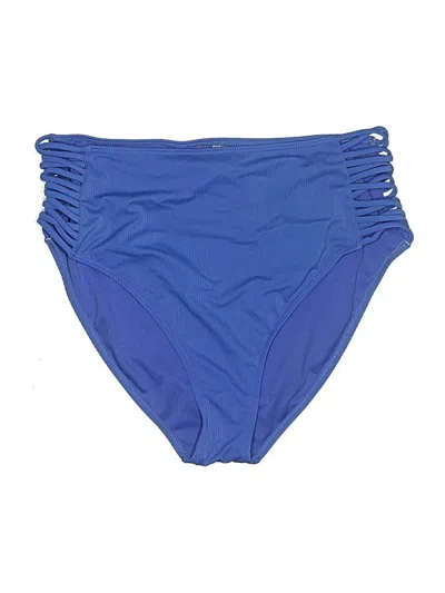 Pre-owned Decree Swimsuit Bottoms In Blue