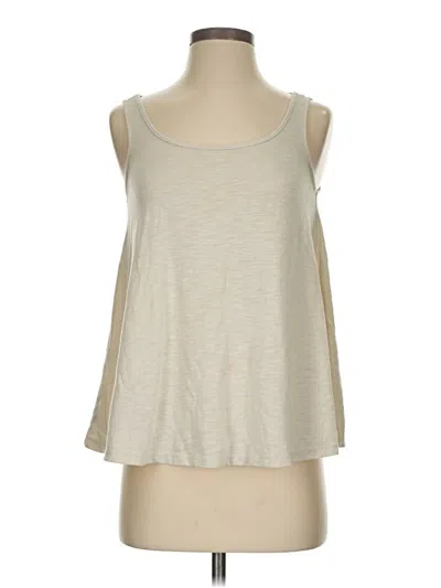 Pre-owned Decree Tank Top Ivory Halter Neckline Tops In White