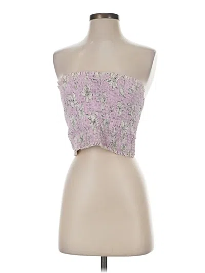 Pre-owned Decree Tube Top Pink Strapless Neckline Tops