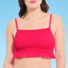 Decree Womens Adjustable Straps Juniors Bralette Bikini Swimsuit Top In Red