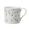 Dede Johnston White Skiers Mug Large In White